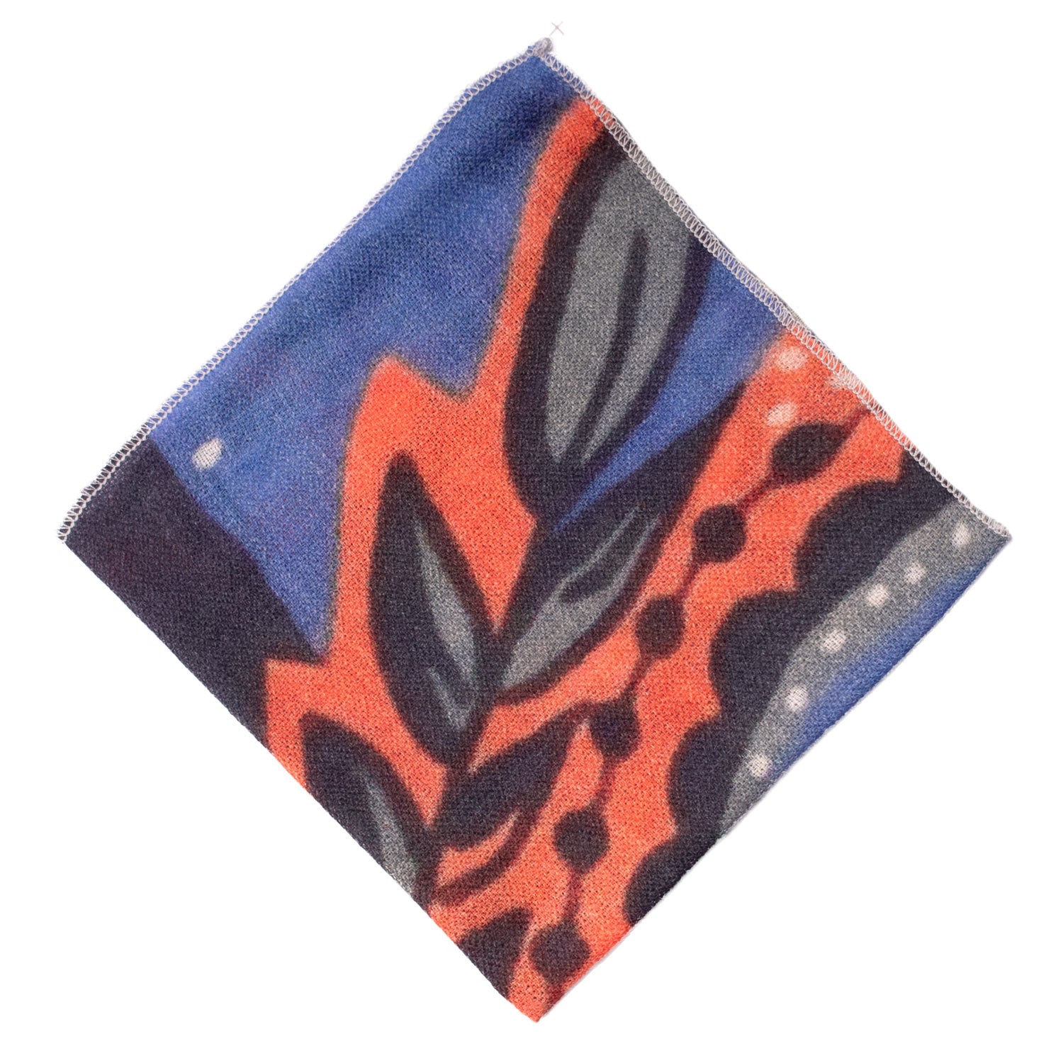 Fazzoletto da Taschino Vintage di Cashmere Fantasia Multicolor POCV141 Made in Italy Graffeo Cravatte Rombo