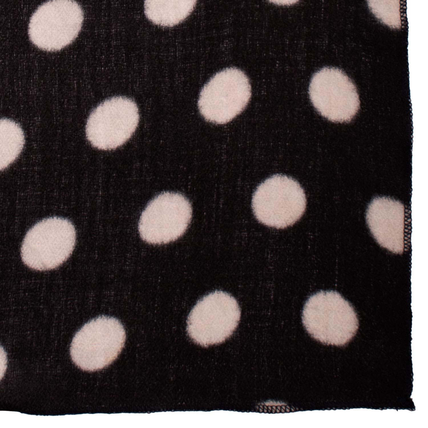 Fazzoletto da Taschino Vintage di Cashmere Grigio Scuro a Pois Bianchi POCV122 Made in Italy Graffeo Cravatte Dettaglio