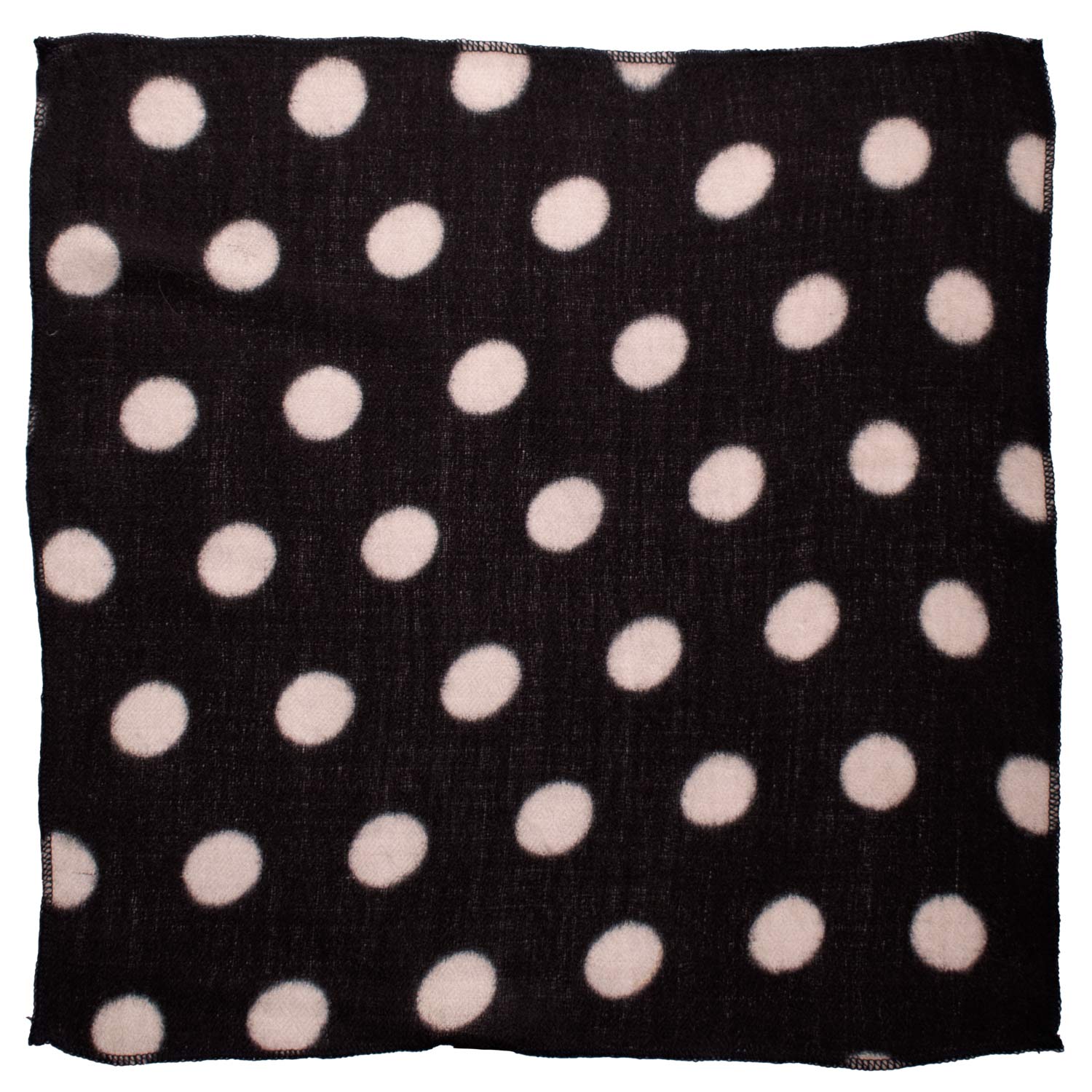 Fazzoletto da Taschino Vintage di Cashmere Grigio Scuro a Pois Bianchi POCV122 Made in Italy Graffeo Cravatte