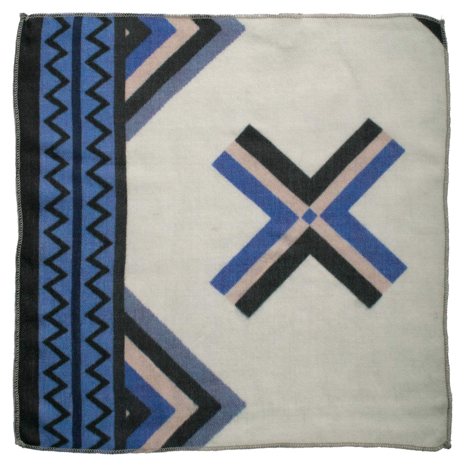 Fazzoletto da Taschino Vintage di Cashmere Verde Menta Fantasia Viola Grigio Scuro Tortora POCV127 Made in Italy Graffeo Cravatte