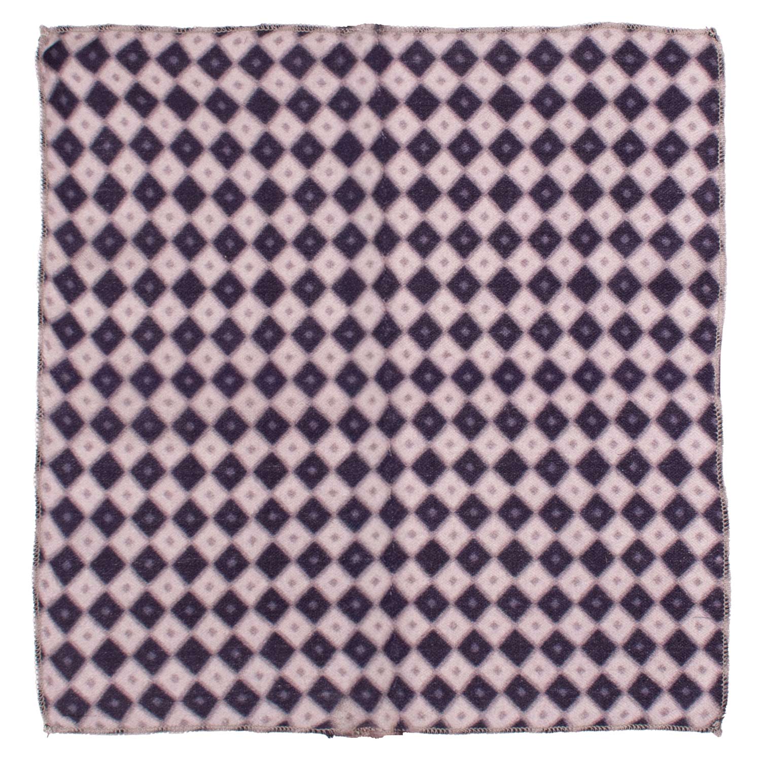 Fazzoletto da Taschino Vintage di Cashmere Viola Grigio Fantasia Lilla Grigia POCV1055 Made in Italy Graffeo Cravatte