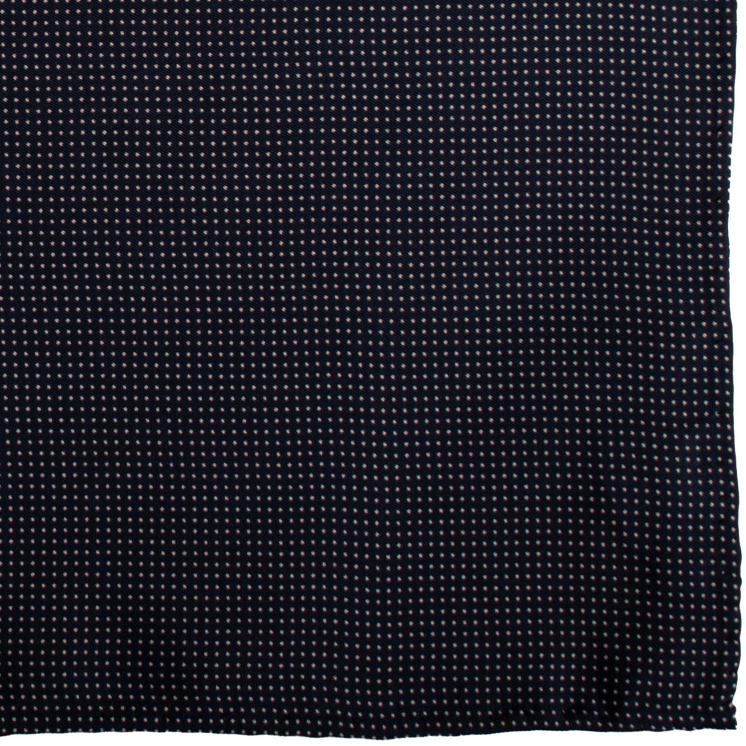 Fazzoletto da Taschino Vintage di Seta Blu Fantasia Bianca POCV993 Graffeo Cravatte Made in Italy Dettaglio