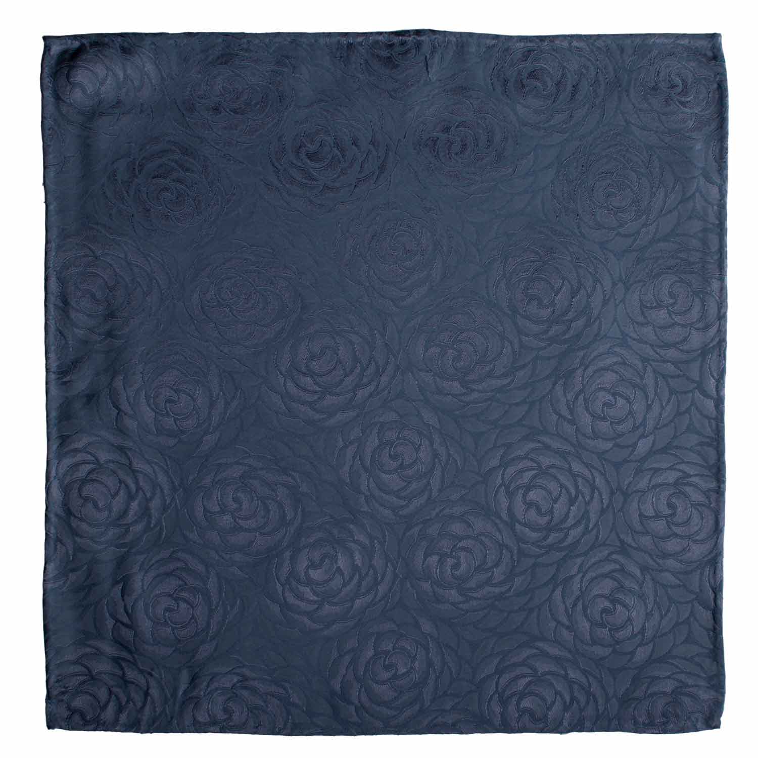 Fazzoletto da Taschino Vintage di Seta Fanatsia Avio Tono su Tono POCV986 Graffeo Cravatte Made in Italy