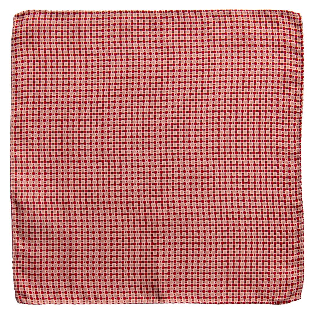 Fazzoletto da Taschino Vintage di Seta Fantasia Multicolor POCV704 Made in Italy Graffeo Cravatte