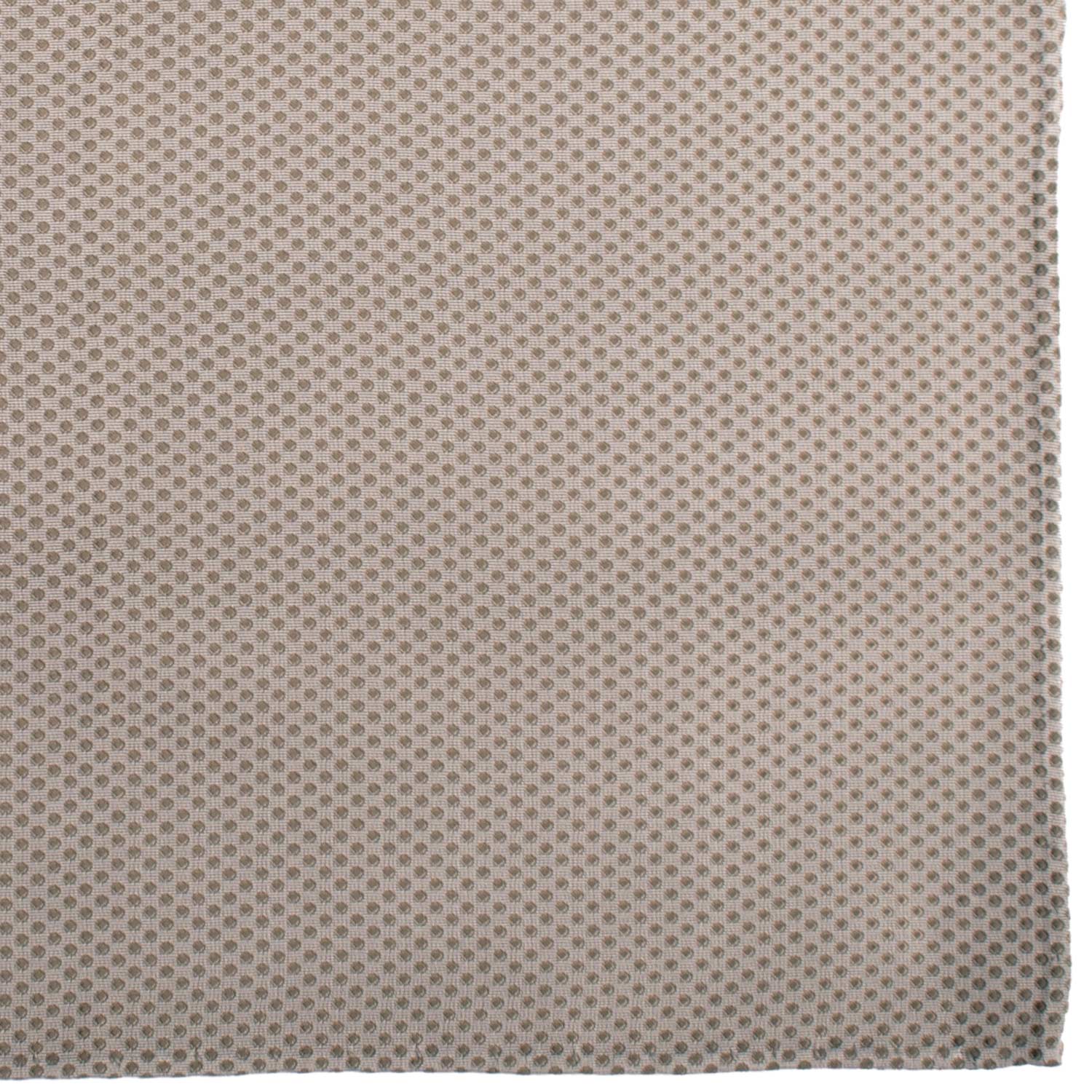 Fazzoletto da Taschino Vintage di Seta Grigio Chiaro Fantasia Tortora POCV997 Graffeo Cravatte Made in Italy Dettaglio