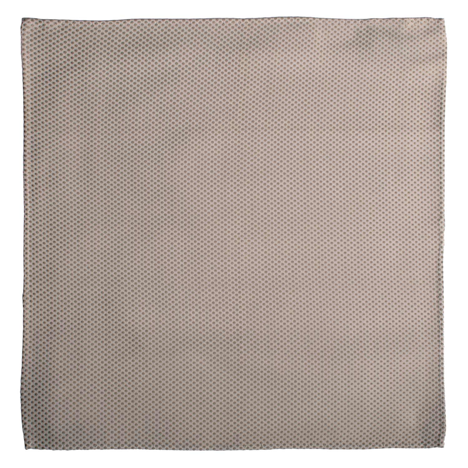 Fazzoletto da Taschino Vintage di Seta Grigio Chiaro Fantasia Tortora POCV997 Graffeo Cravatte Made in Italy