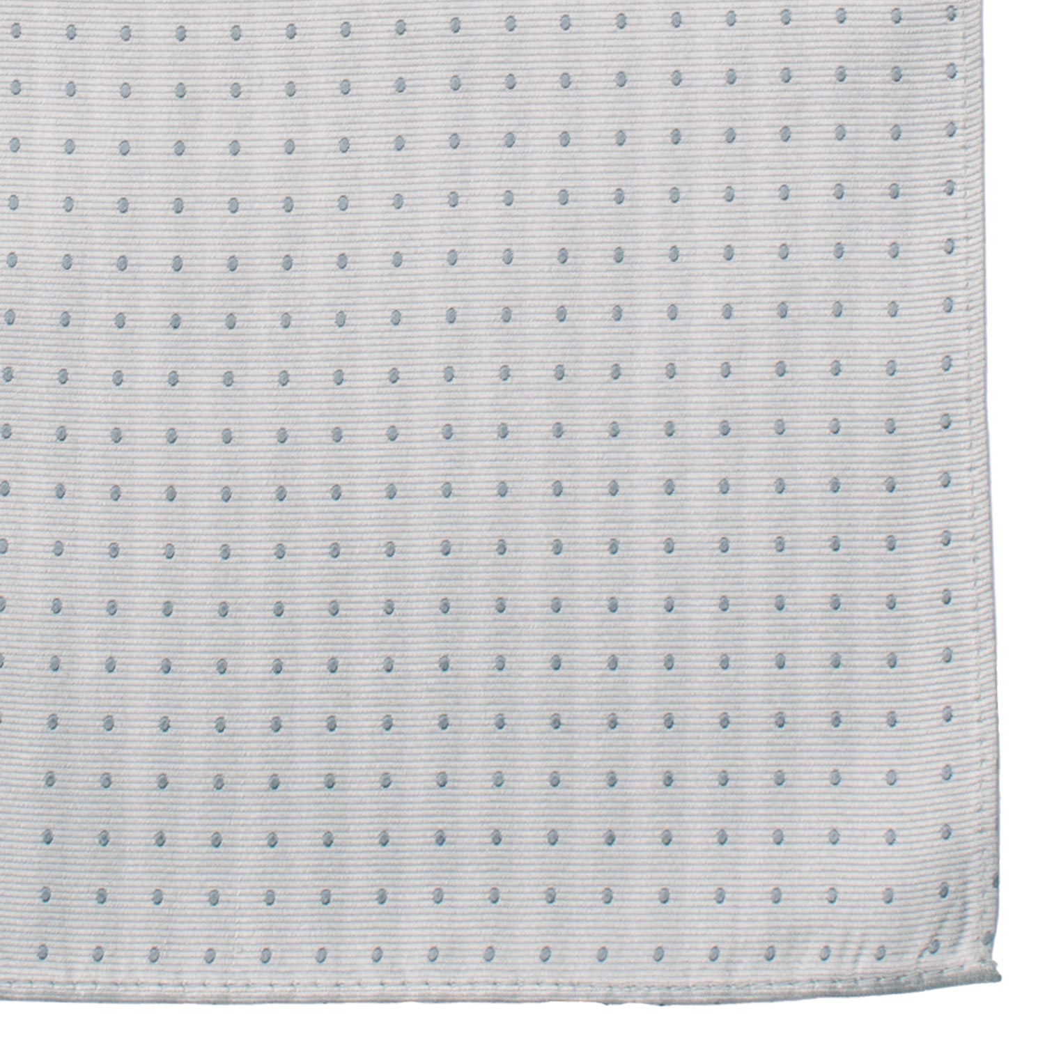Fazzoletto da Taschino Vintage di Seta Grigio Chiaro a Pois Grigio Scuro POCV1077 Made in Italy Graffeo Cravatte Dettaglio
