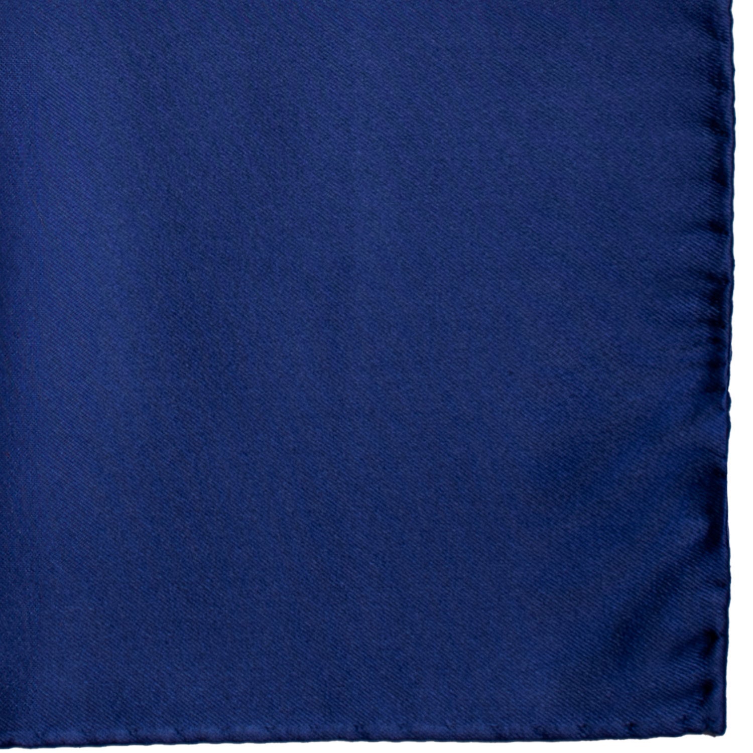 Fazzoletto da Taschino Vintage di Seta Raso Bluette Tinta Unita POCV877 Graffeo Cravatte Made in Italy Dettaglio