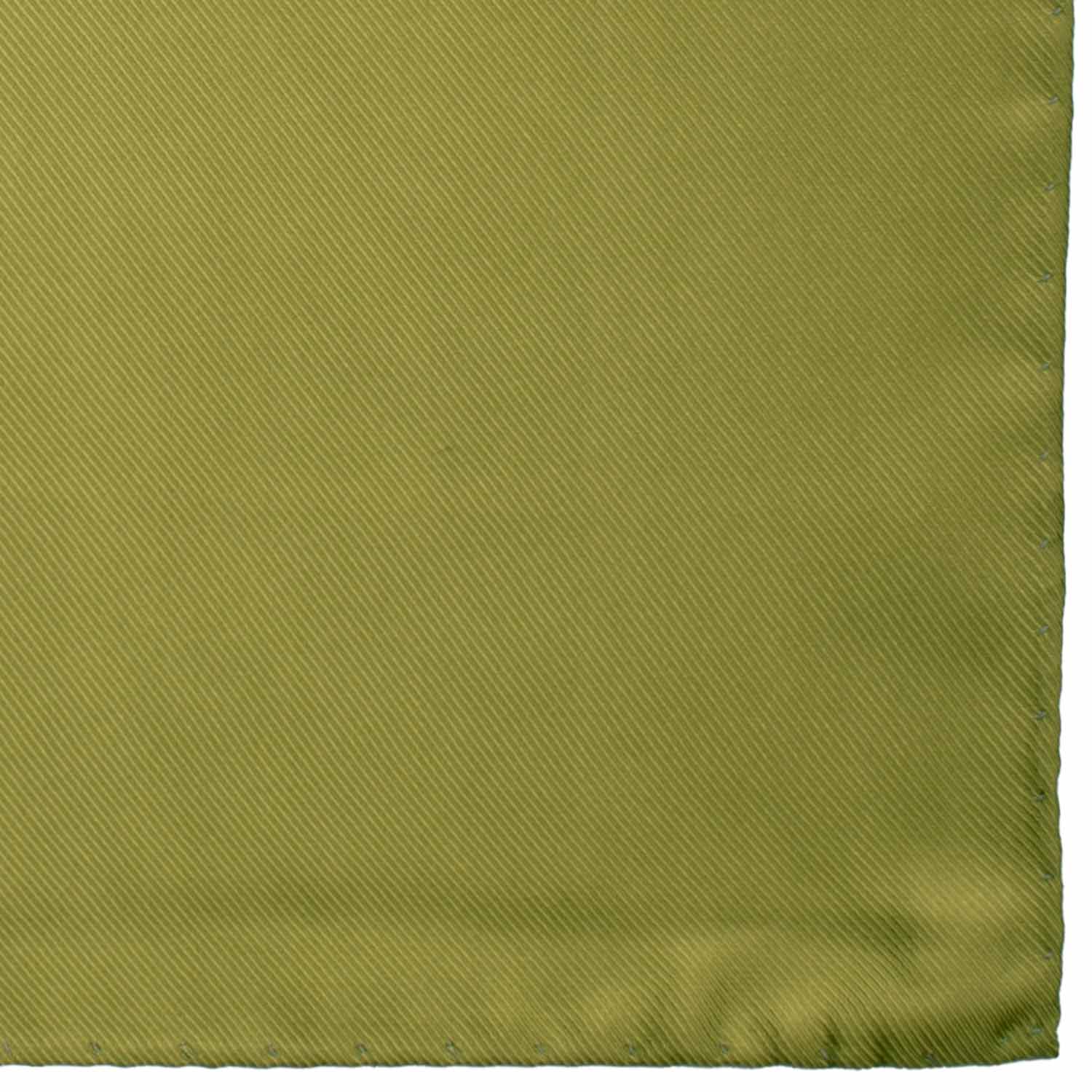 Fazzoletto da Taschino Vintage di Seta Verde Mela Tinta Unita POCV870 Made in Italy Graffeo Cravatte Dettaglio