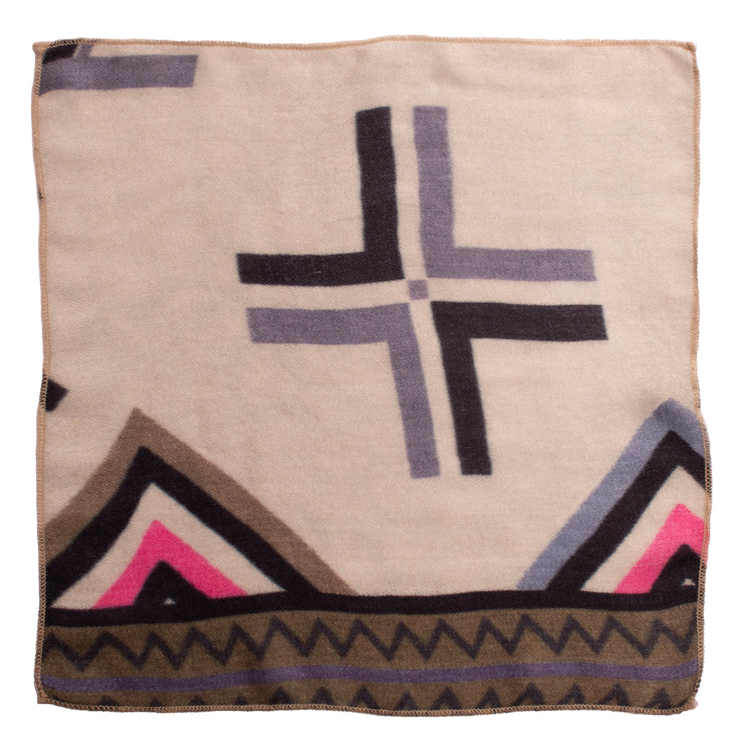 Fazzoletto da Taschino di Cashmere Beige Chiaro Fantasia Multicolor Made in Italy Graffeo Cravatte