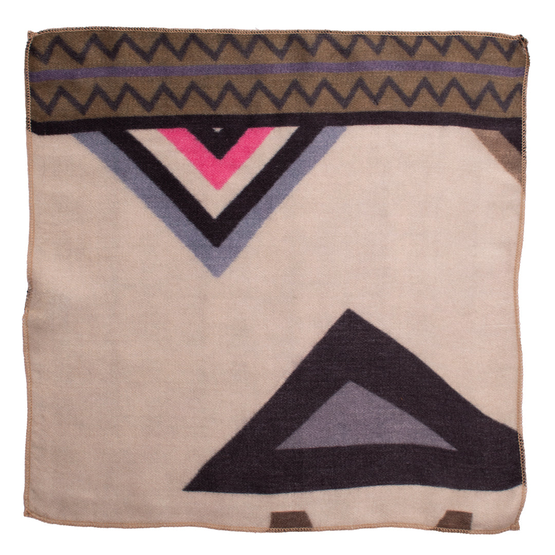 Fazzoletto da Taschino di Cashmere Beige Chiaro Fantasia Multicolor Made in Italy Graffeo Cravatte