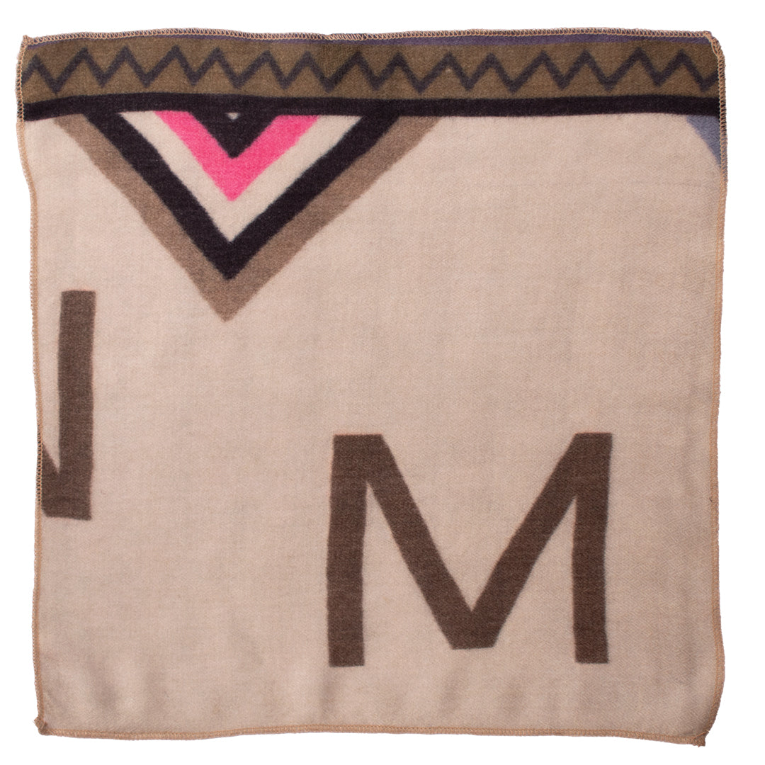 Fazzoletto da Taschino di Cashmere Beige Chiaro Fantasia Multicolor Made in Italy Graffeo Cravatte