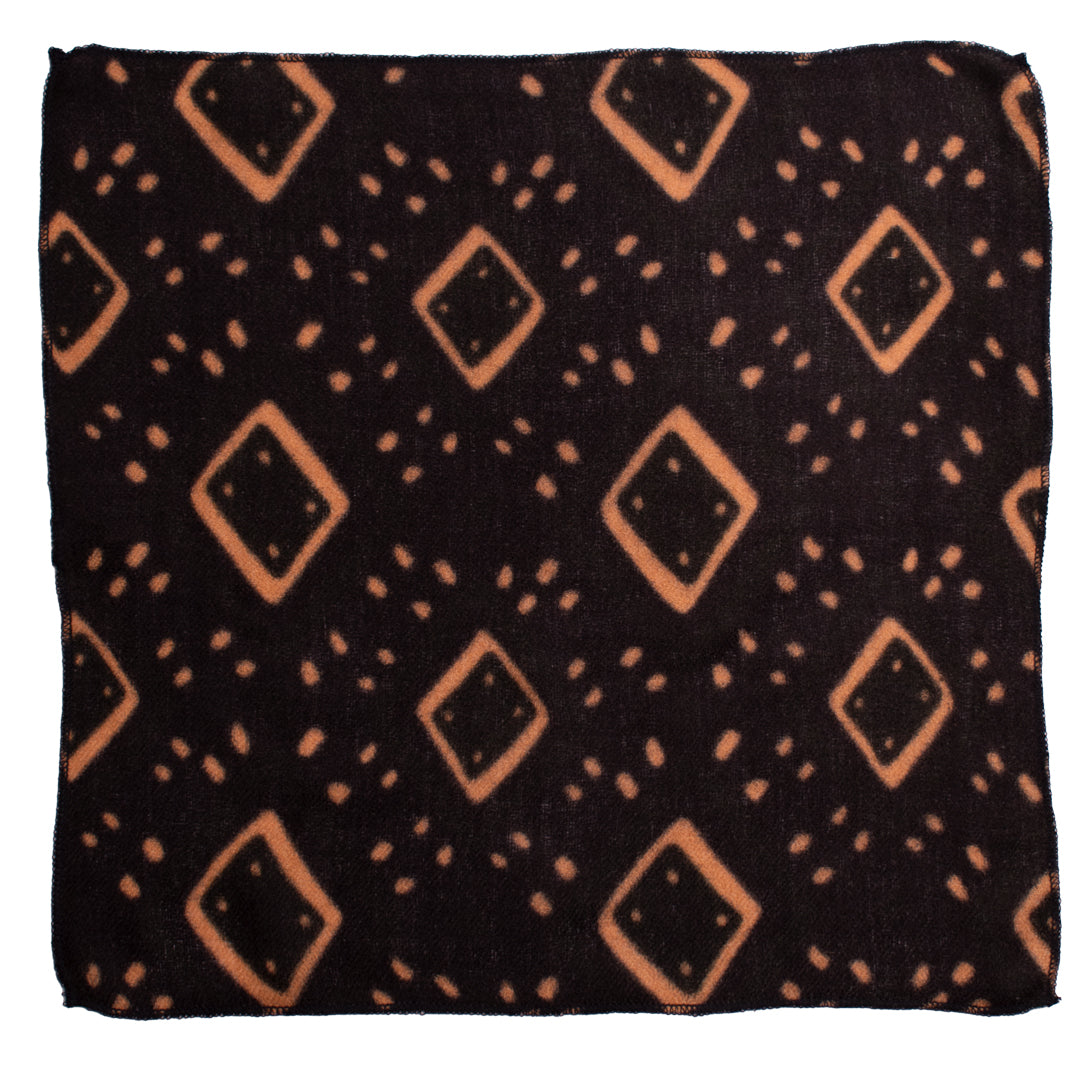Fazzoletto da taschino blu e nero con fantasia paisley | Disponibile! | Tailor Toki