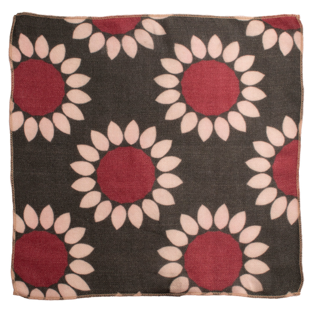 Fazzoletto da Taschino di Cashmere Verde Fantasia Rosso Bortdeaux Beige Made in italy Graffeo Cravatte