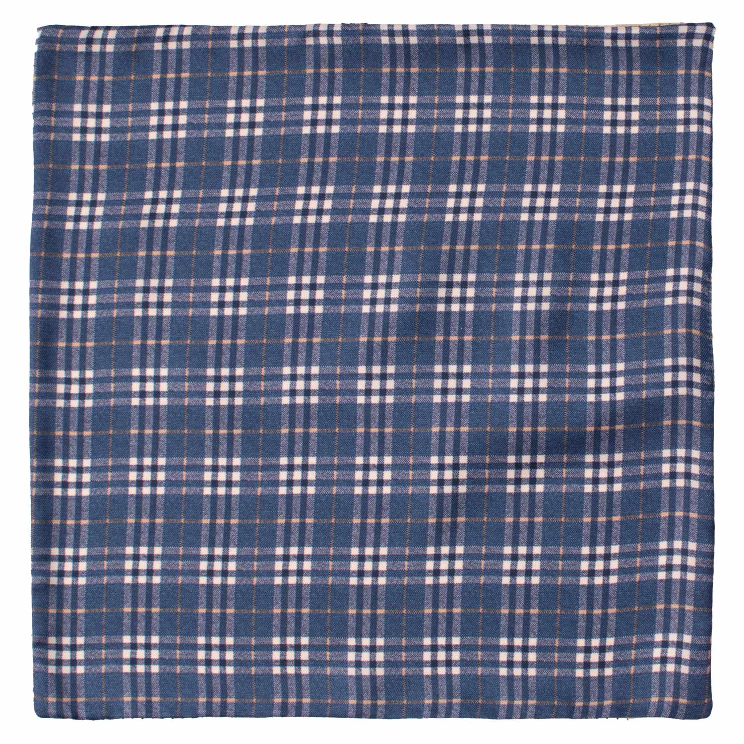 Fazzoletto da Taschino di Seta Double-Face Blu Navy Giallo Chiaro Fantasia Multicolor POC657 Graffeo Cravatte Made in Italy Intera