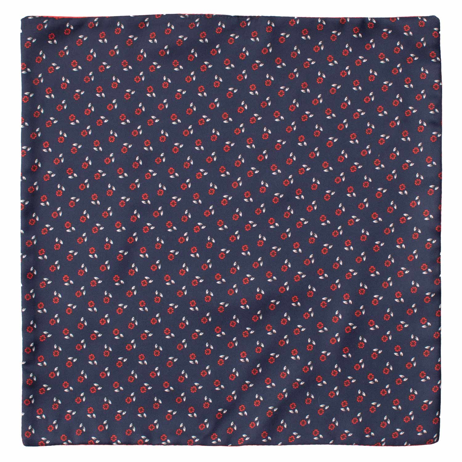 Fazzoletto da Taschino di Seta Double-Face Blu Rosso Fantasia Multicolor POC609 Graffeo Cravatte Made in Italy Intera