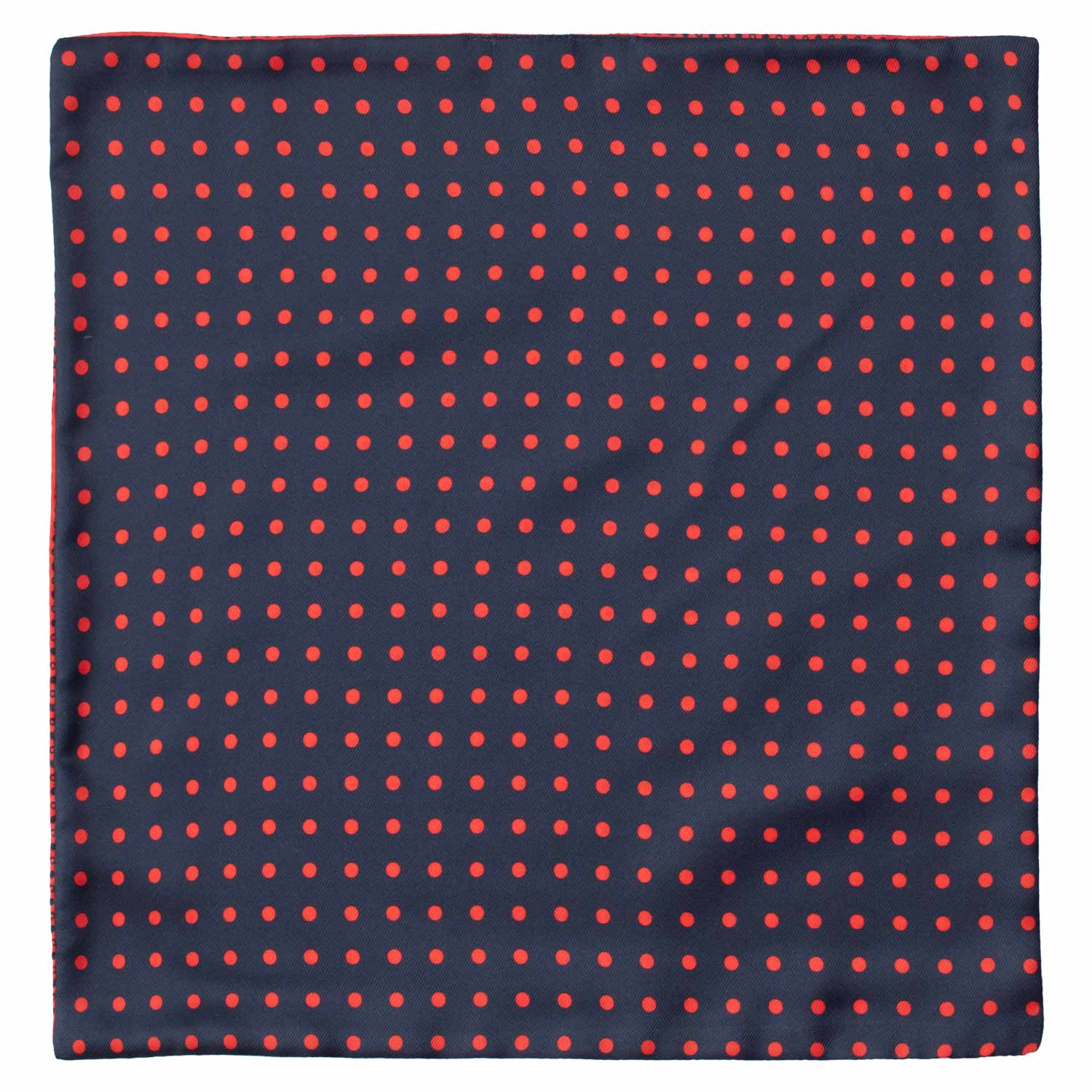 Fazzoletto da Taschino di Seta Double-Face Blu Rosso Fantasia Rossa Blu POC634 Graffeo Cravatte Made in Italy Intera