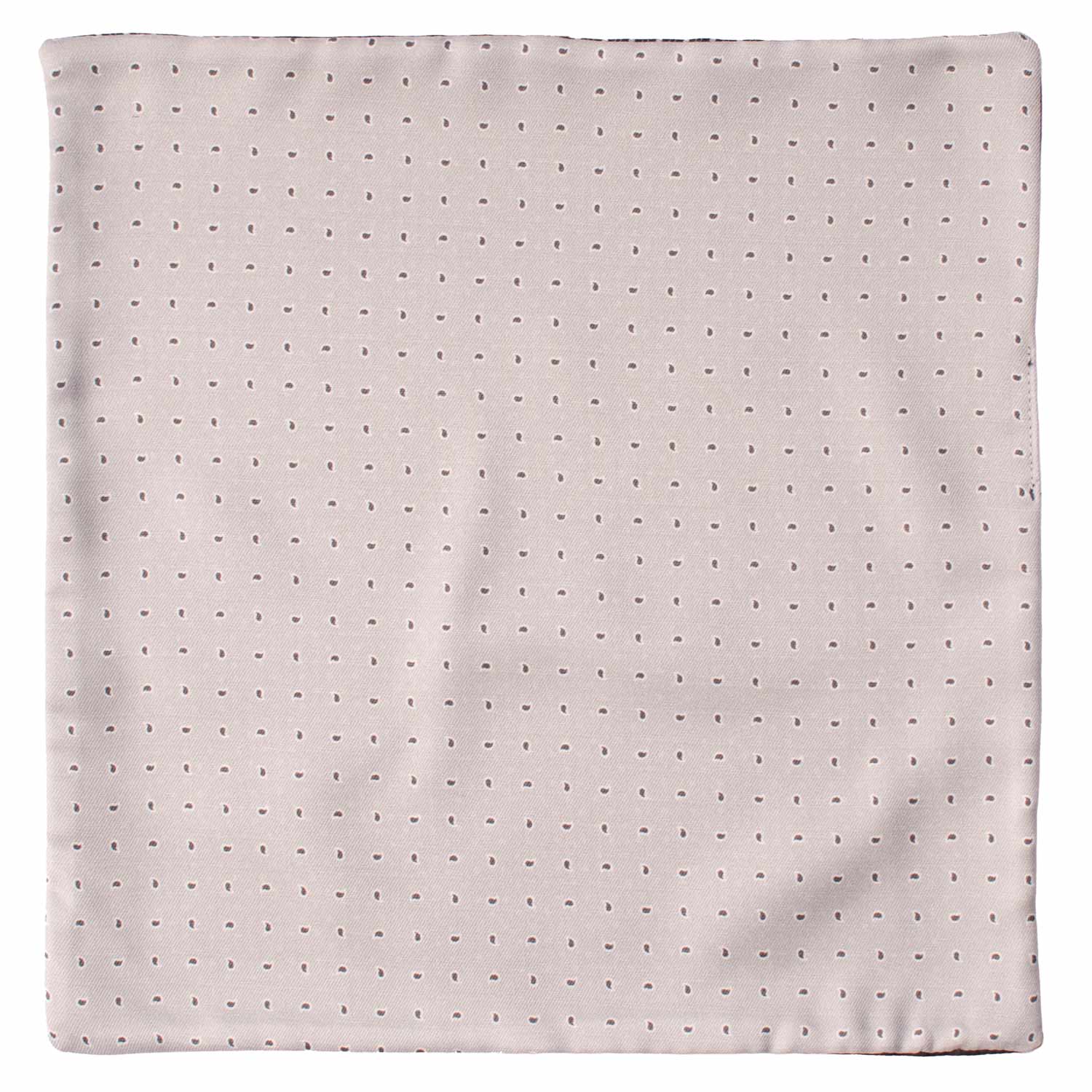 Fazzoletto da Taschino di Seta Double-Face Grigio Nero Fantasia Nera Grigia POC643 Graffeo Cravatte Made in Italy Intera