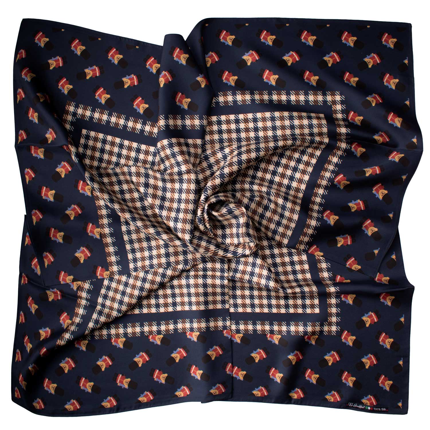 Foulard di Seta Fantasia Multicolor Made in Italy graffeo Cravatte Tessuto