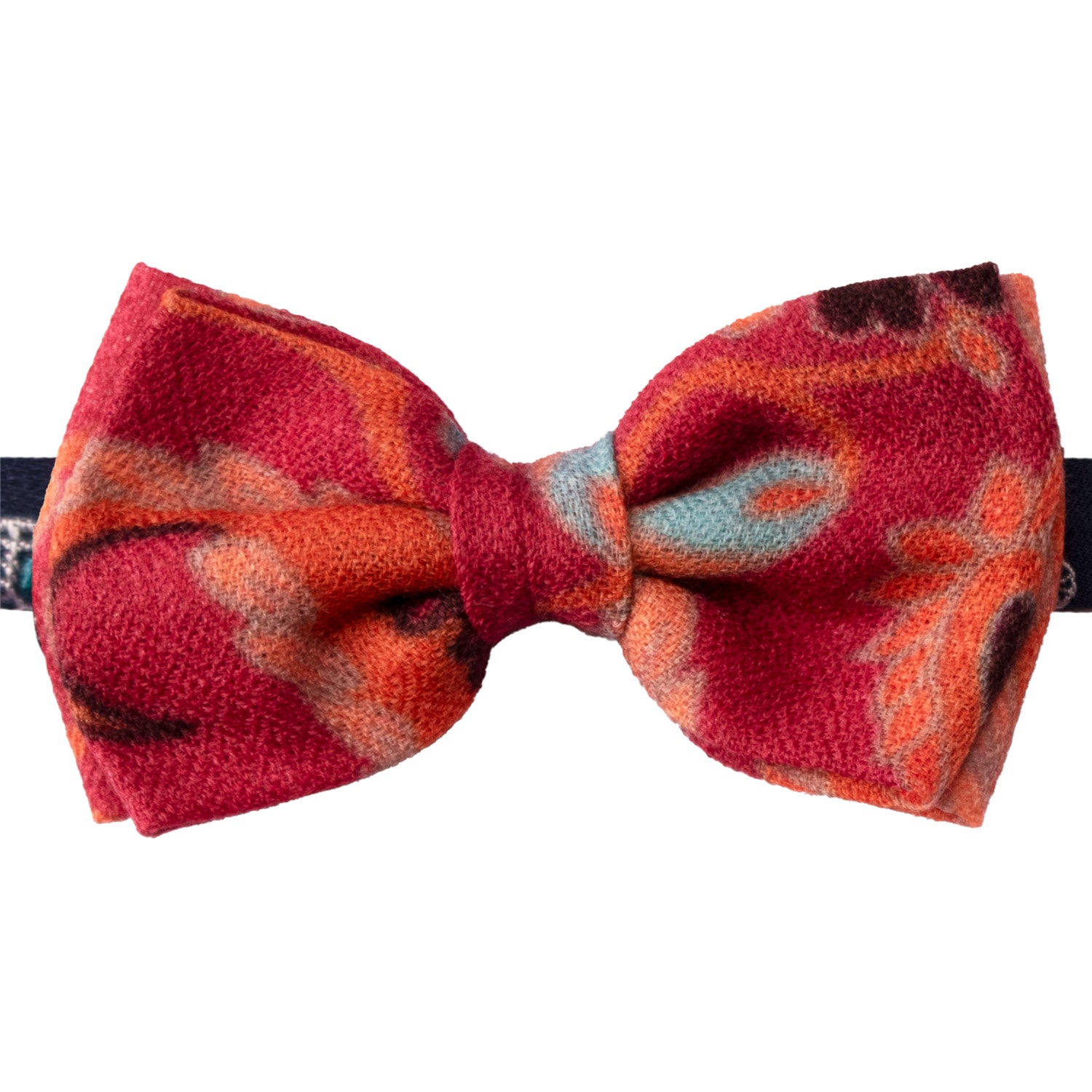 Papillon-Annodato-Vintage-di-Cashmere-Fucsia-Fantasia-Arancione-Tiffany-PAP1257