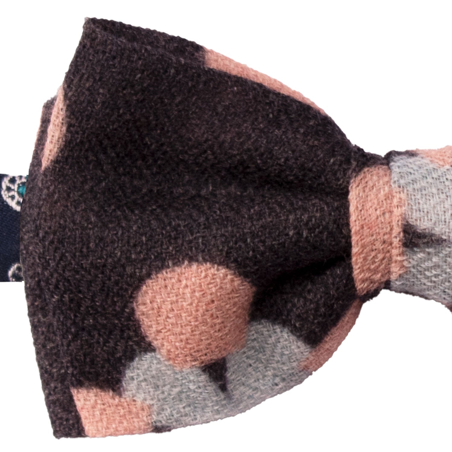 Papillon-Annodato-Vintage-di-Cashmere-Grigio-Scuro-Fantasia-Celeste-Rosa-PAP1267
Dettaglio