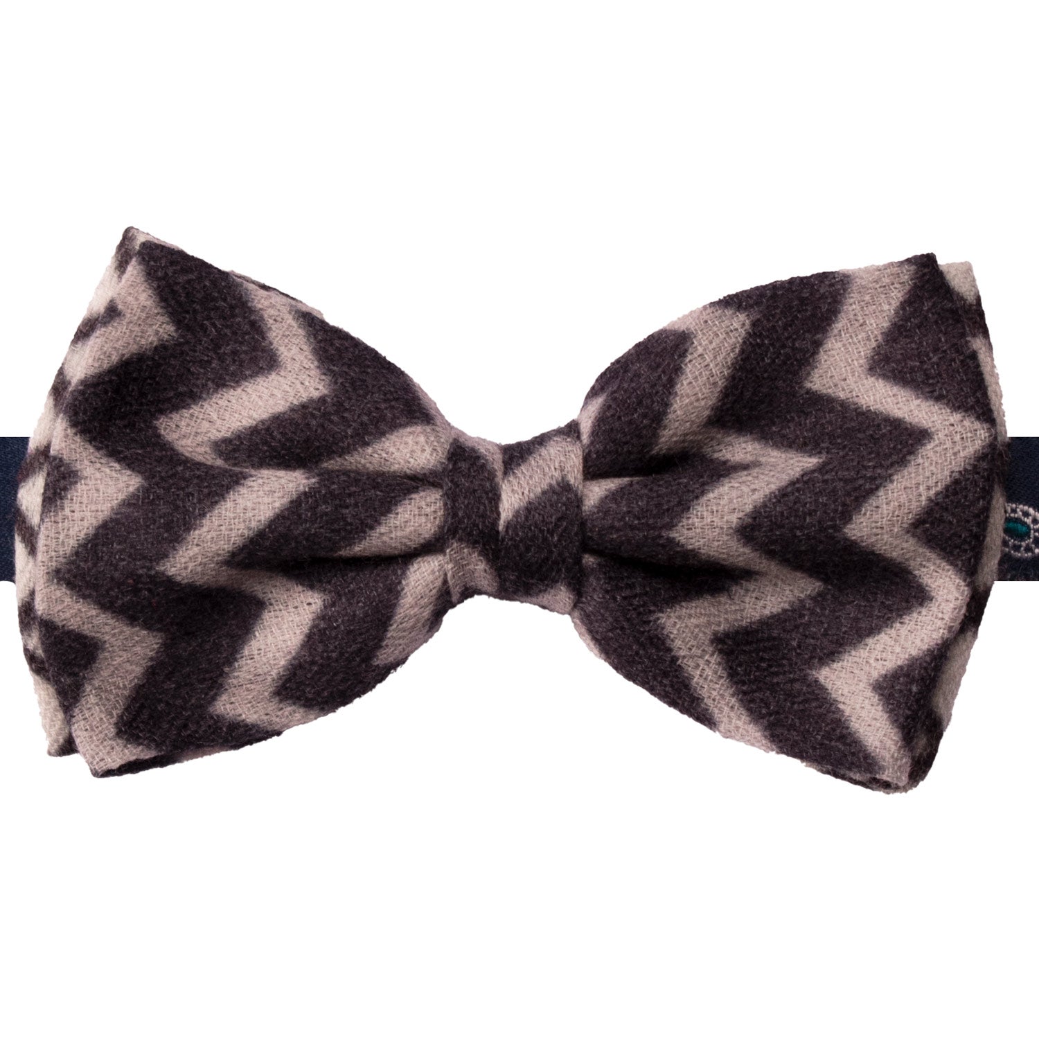 Papillon-Annodato-Vintage-di-Cashmere-Grigio-Scuro-Fantasia-Grigio-Chiaro-PAP1219