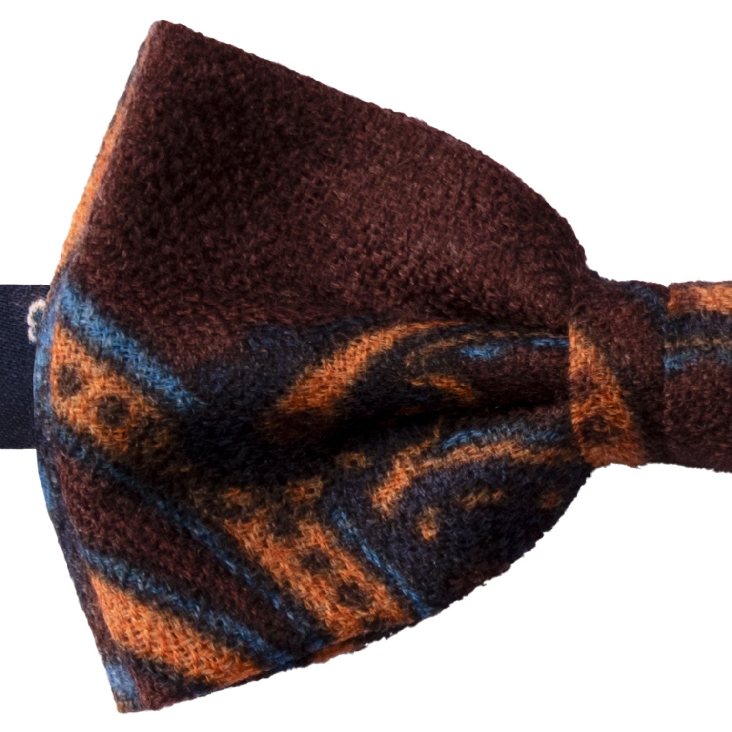 Papillon-Annodato-Vintage-di-Cashmere-Marrone-Fantasia-Celeste-Ruggine-PAP1231
Dettaglio