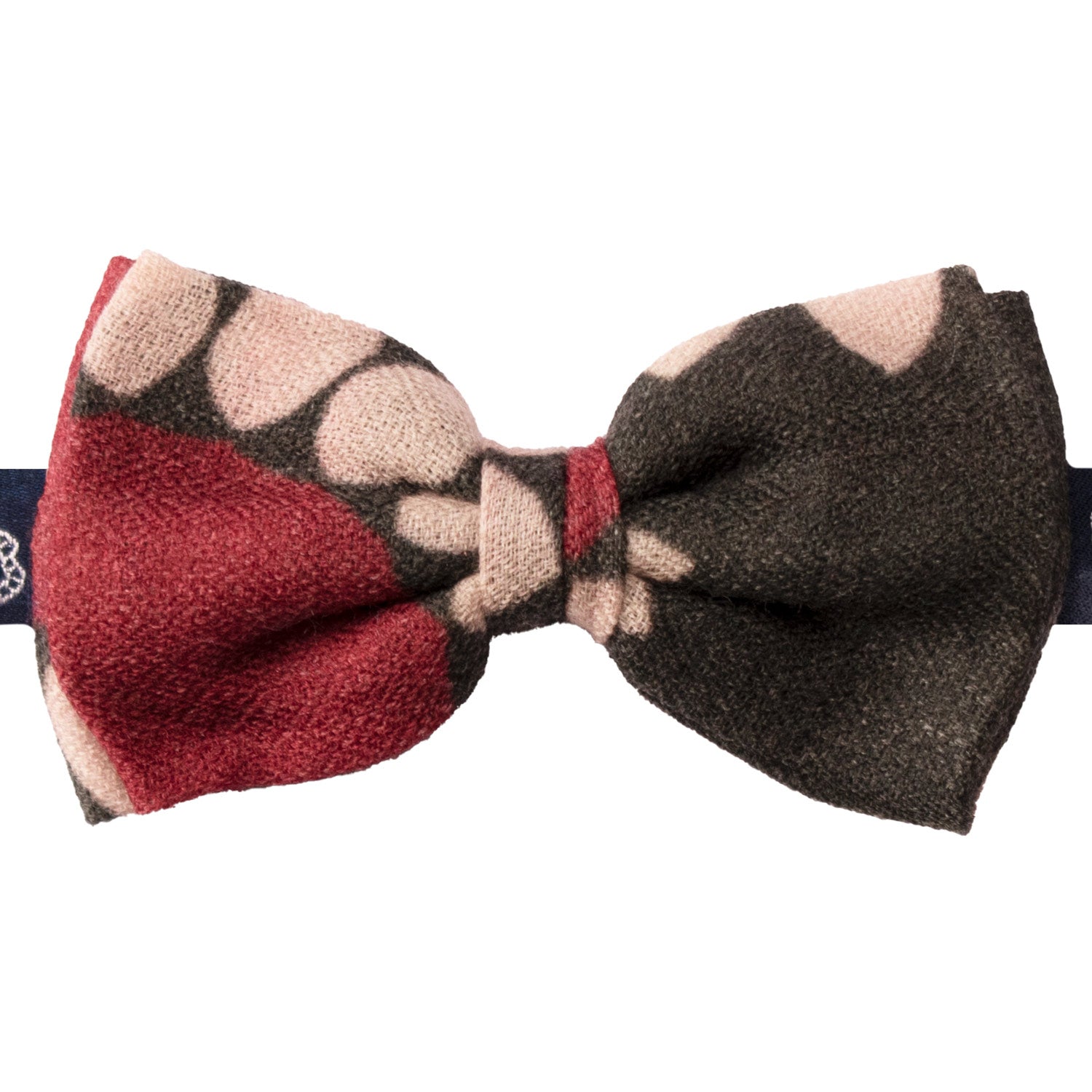 Papillon-Annodato-Vintage-di-Cashmere-Verde-Fantasia-Rosa-Rosso-Bordeaux-PAP1269