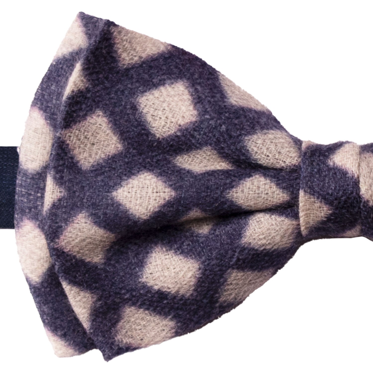 Papillon-Annodato-Vintage-di-Cashmere-a-Quadri-Grigio-Chiaro-Viola-PAP1241
Dettaglio