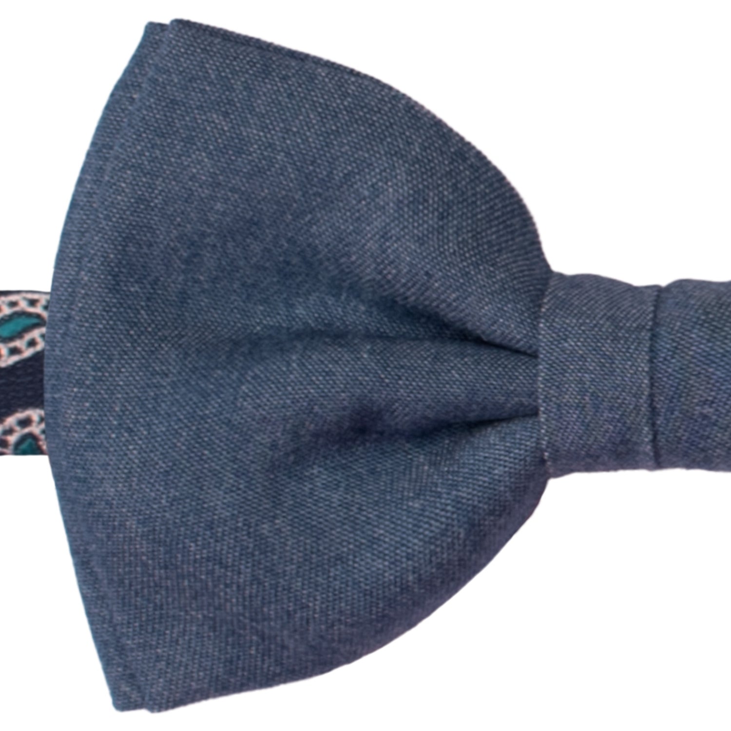 Papillon Annodato di Jeans PAP1278 Made in Italy Graffeo Cravatte Dettaglio