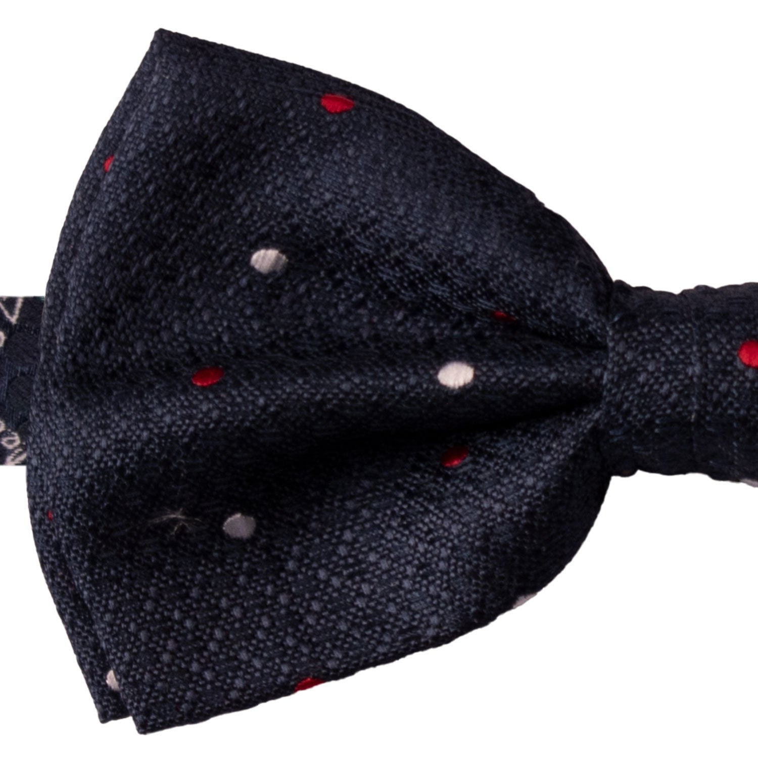 Papillon-Annodato-di-Seta-Blu-a-Pois-Rosso-Bianco-PAP1192
Dettaglio