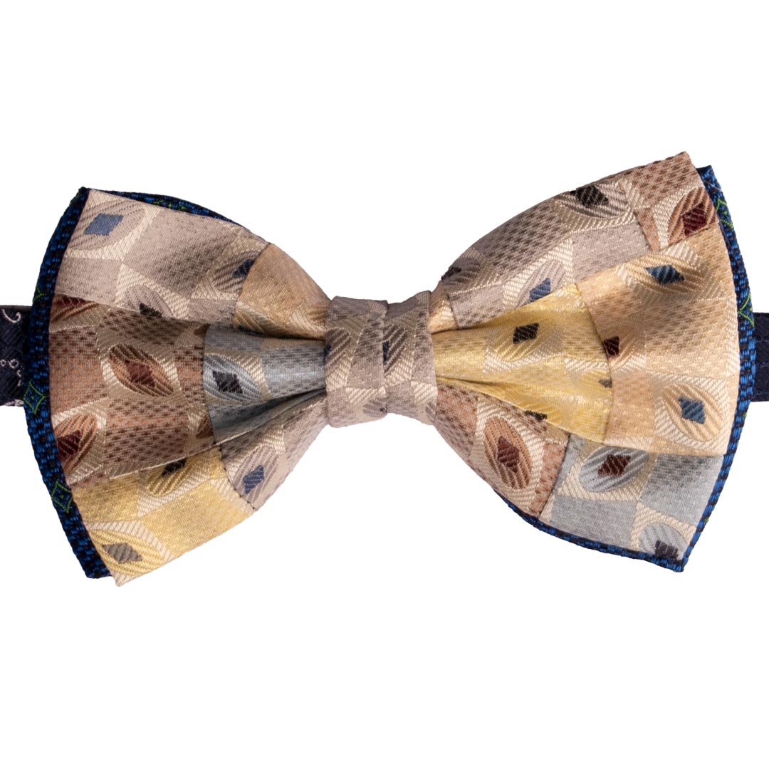 Papillon Uomo Patchwork di Seta Fantasia Multicolor Made in Italy Graffeo Cravatte