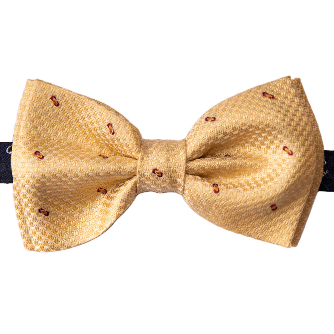 Papillon Uomo di Seta Giallo Grigio Fantasia Bordeaux Arancione Made in Italy Graffeo Cravatte
