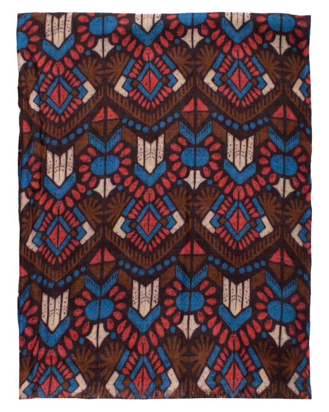 Sciarpa Pashmina di Cashmere Viola Scuro Vintage Fantasia Multicolor SC65 Graffeo Cravatte Made in Italy Intera