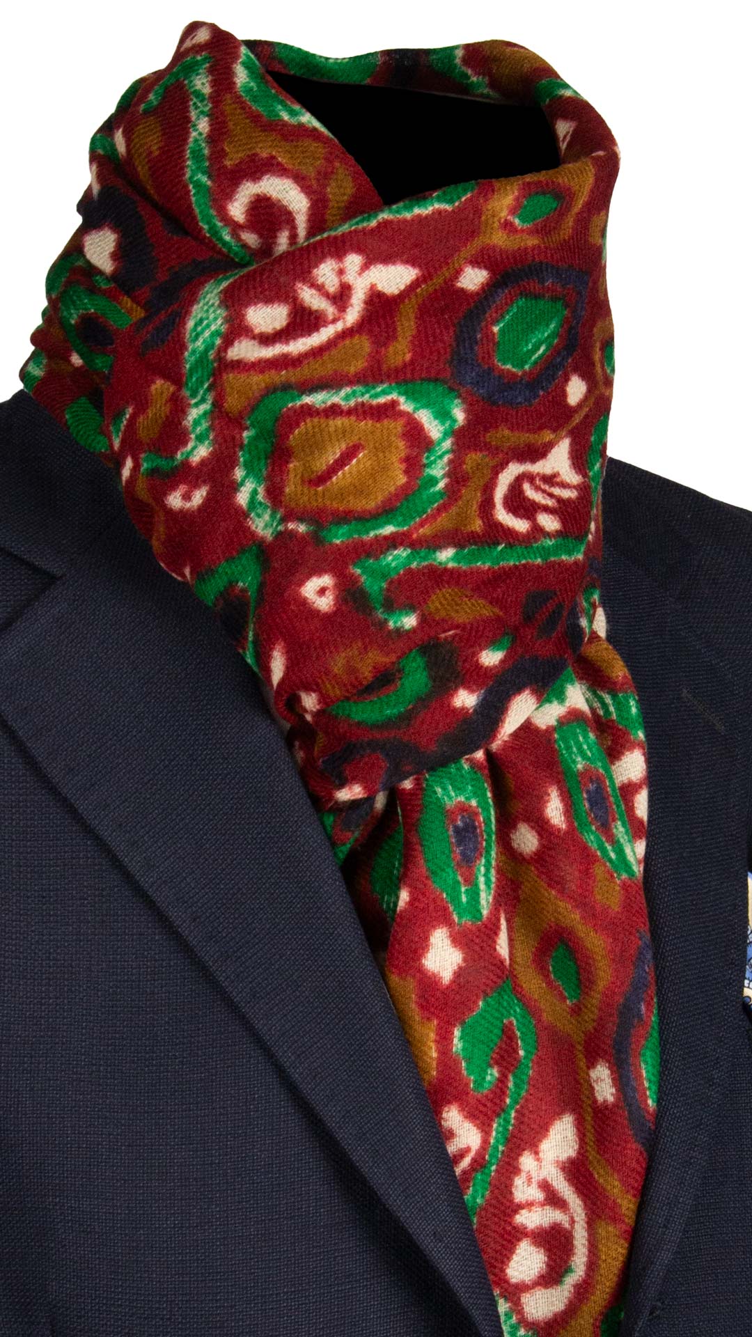 Sciarpa-Pashmina-in-Lana-Cashmere-Bordeaux-Fantasia-Multicolor- SC29