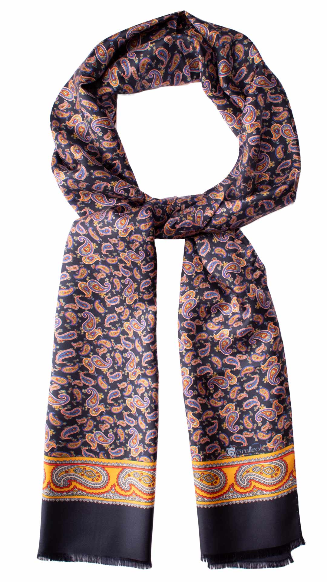 Sciarpa-ad-una-Foglia-di-Seta-Blu-Paisley-Multicolor-SF30
Anello