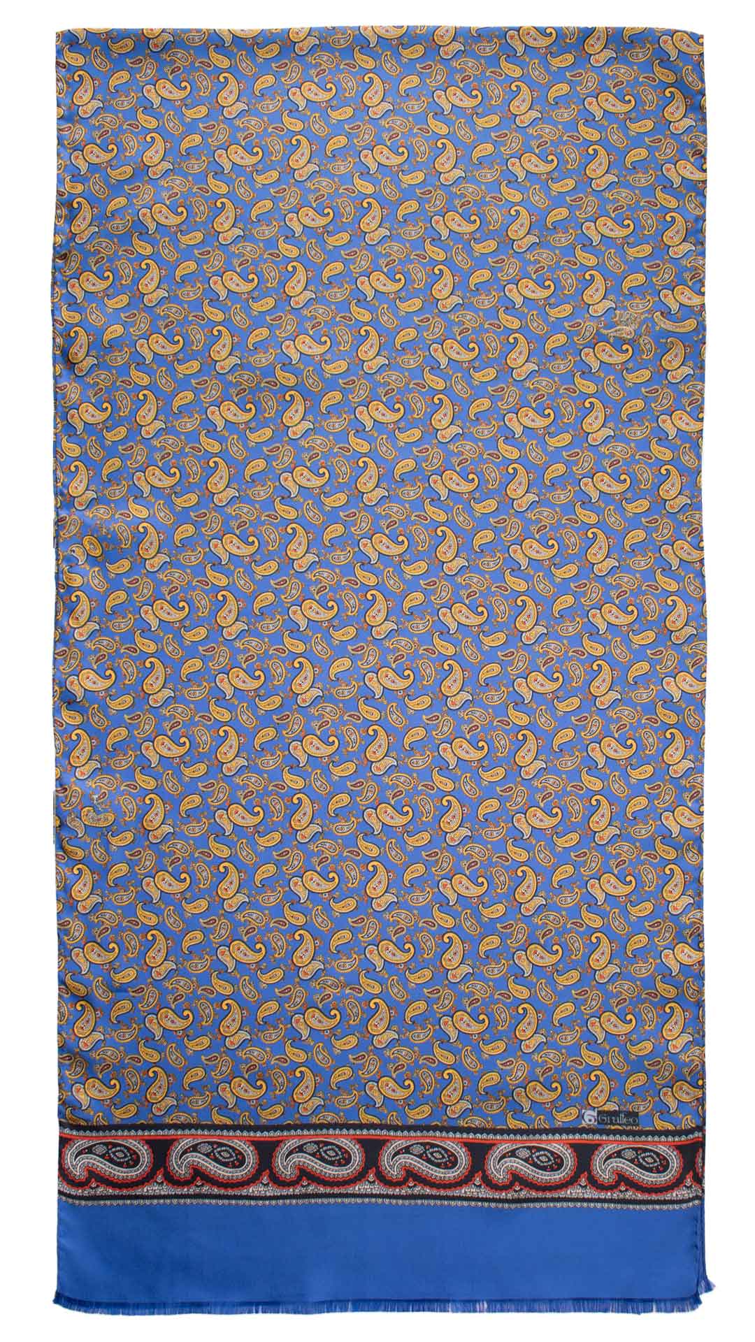 Sciarpa-ad-una-Foglia-di-Seta-Bluette-Paisley-Multicolor-SF29
Intera