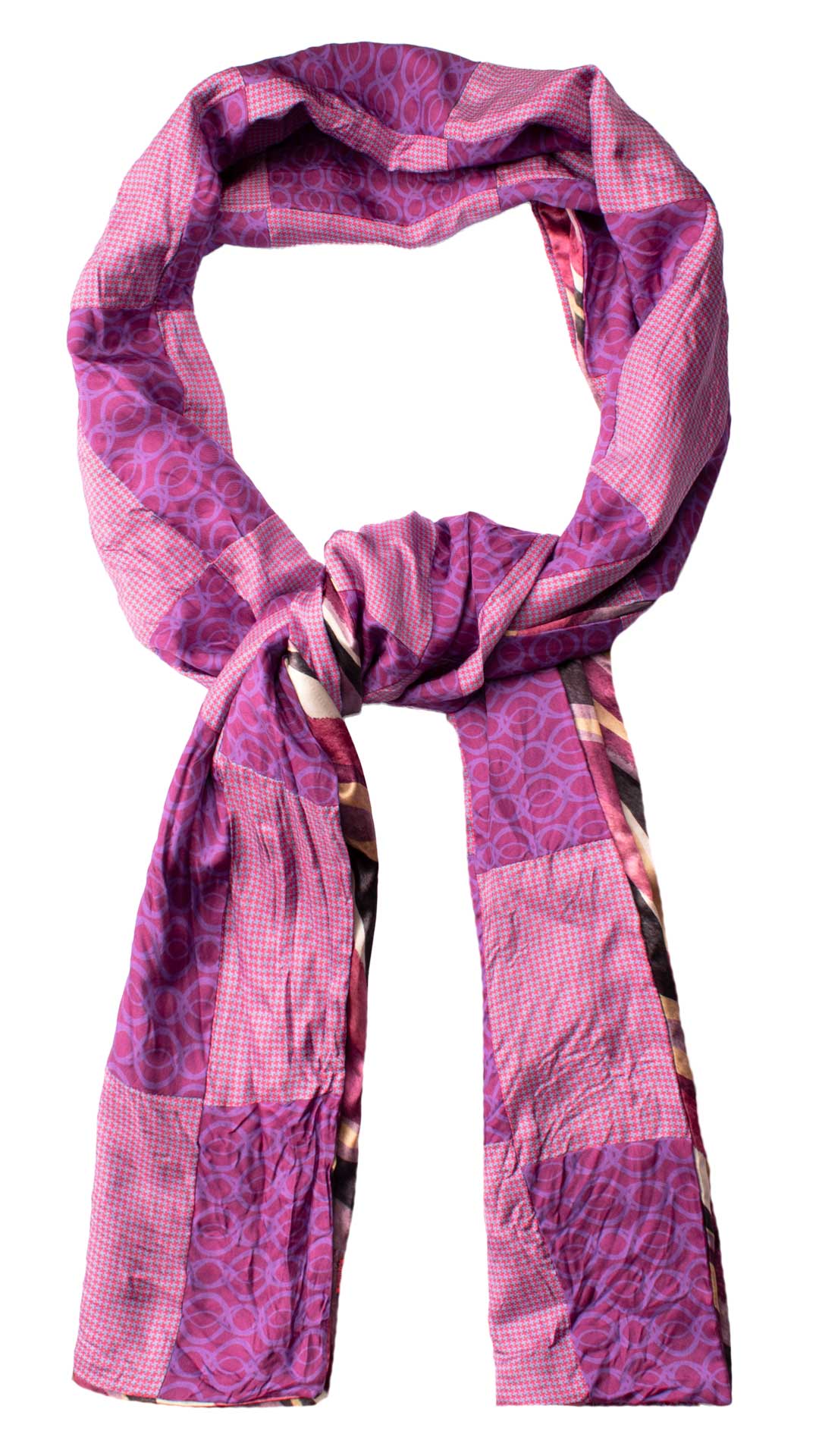 Sciarpa-di-Seta-Borgogna-Vintage-Patchwork-Fantasia-Viola-Celeste- S693
Anello