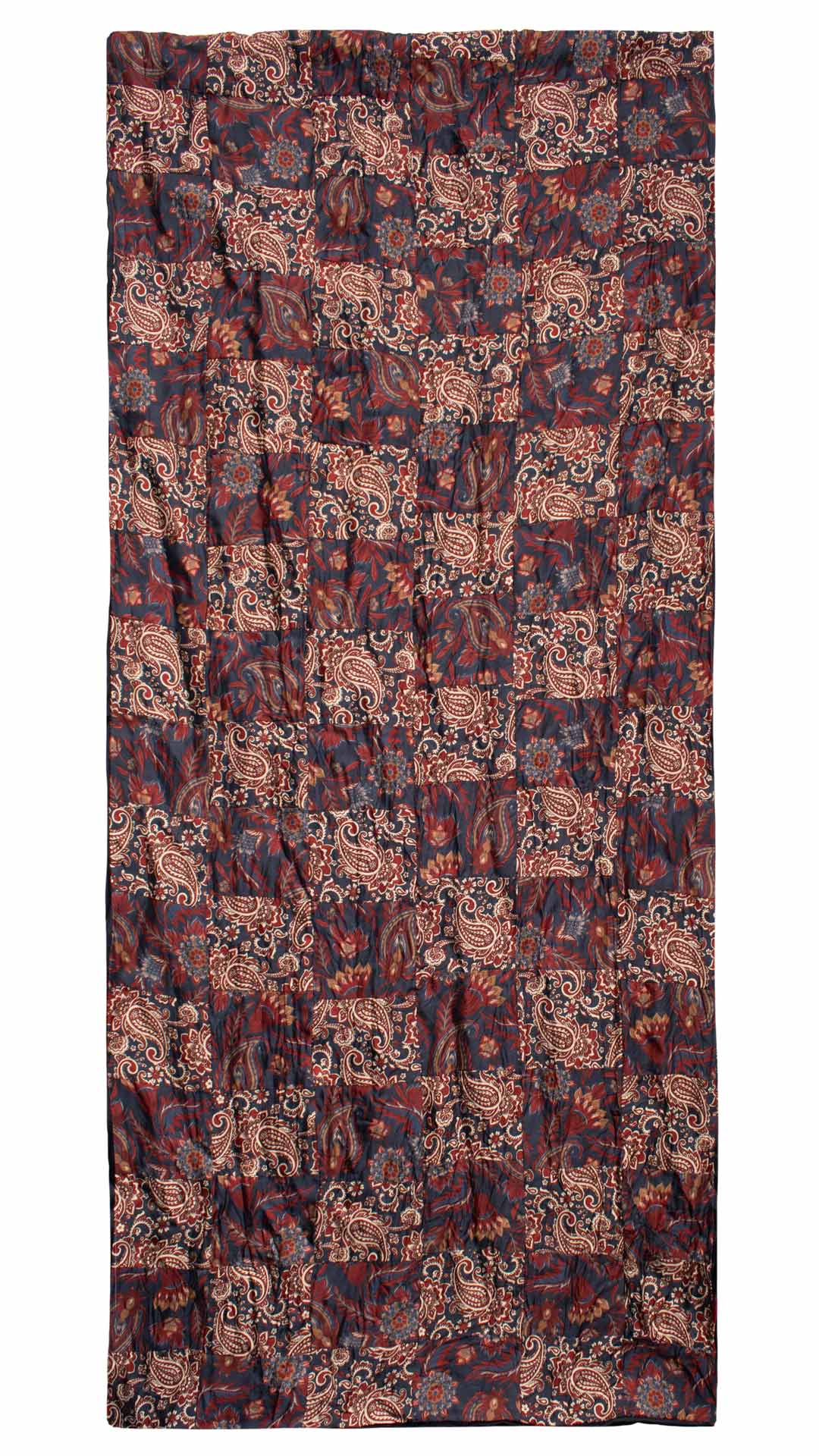 Sciarpa di Seta Micro Mosaico Vintage Patchwork Paisley Multicolor S731 Made in Italy Graffeo Cravatte Intera