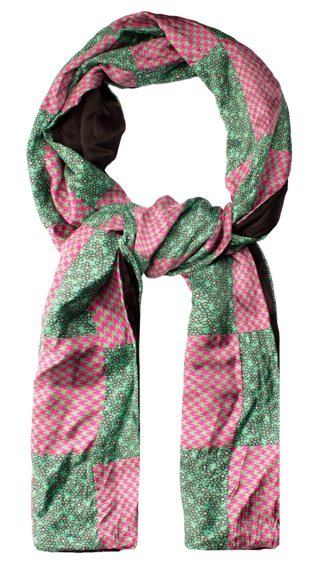 Sciarpa-di-Seta-Verde-Vintage-Patchwork-Fantasia-Fucsia-Bianca- S651
Anello