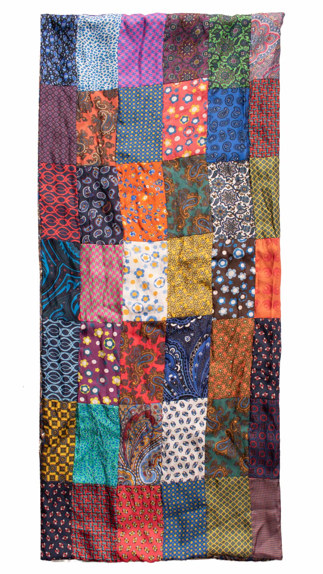 Sciarpa-di-Seta-Vintage-Patchwork-Fantasia-Multicolor-S623
Intera