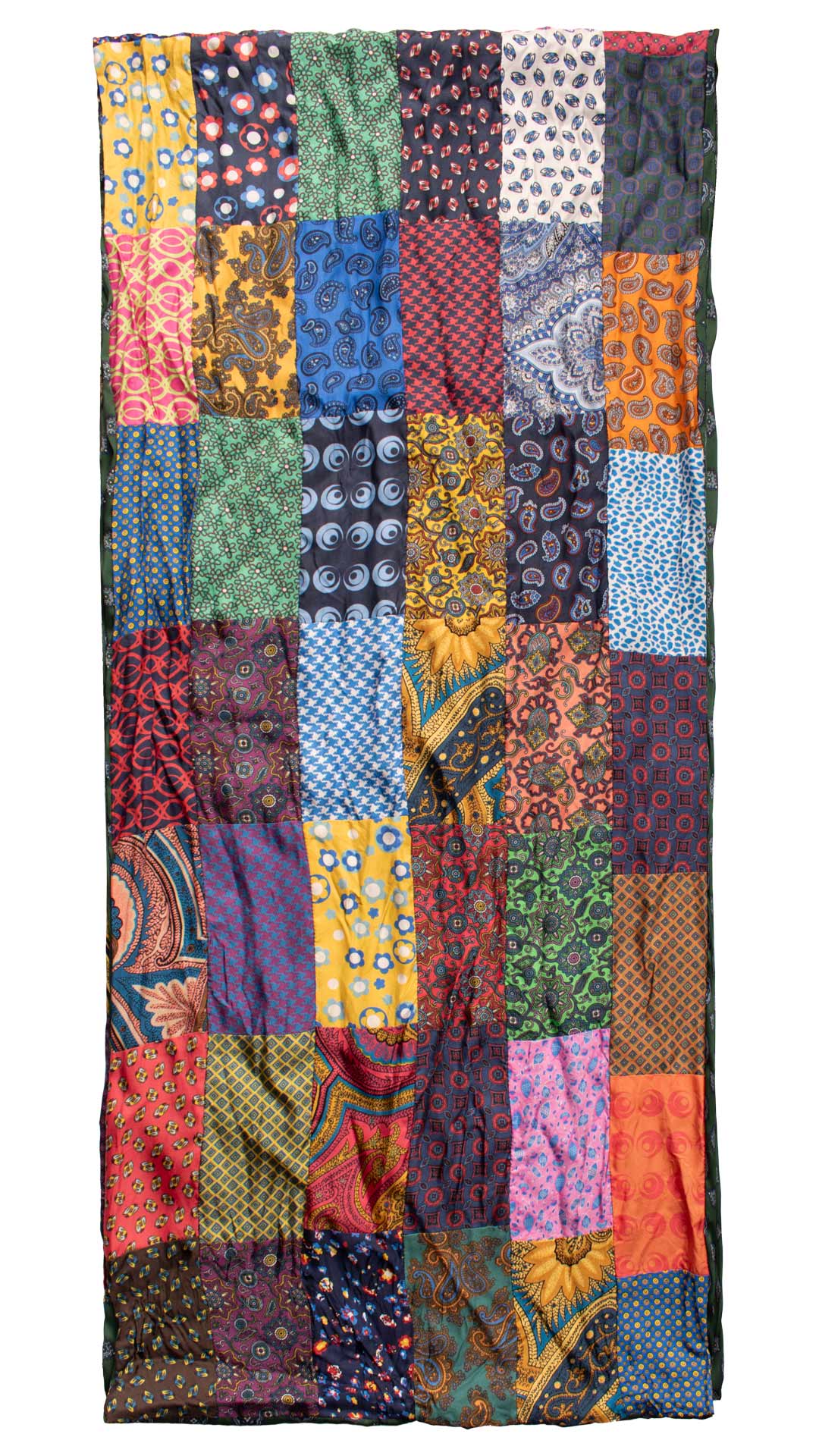 Sciarpa-di-Seta-Vintage-Patchwork-Fantasia-Multicolor- S650
Intera