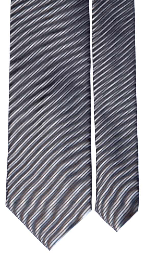 Cravatta da Cerimonia di Seta Fantasia Nera Bianca Made in Italy graffeo Cravatte Pala