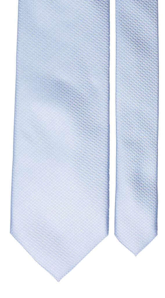 Cravatta di Seta Azzurra Fantasia Tono su Tono Made in Italy graffeo Cravatte Pala
