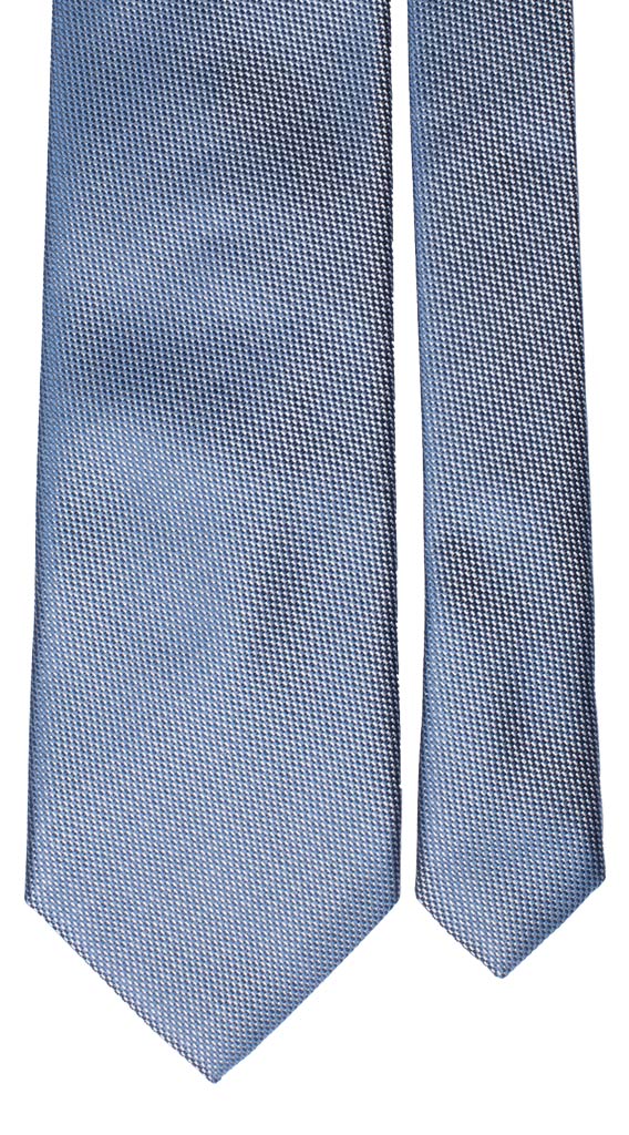 Cravatta di Seta Fantasia Celeste Grigio Made in Italy graffeo Cravatte Pala