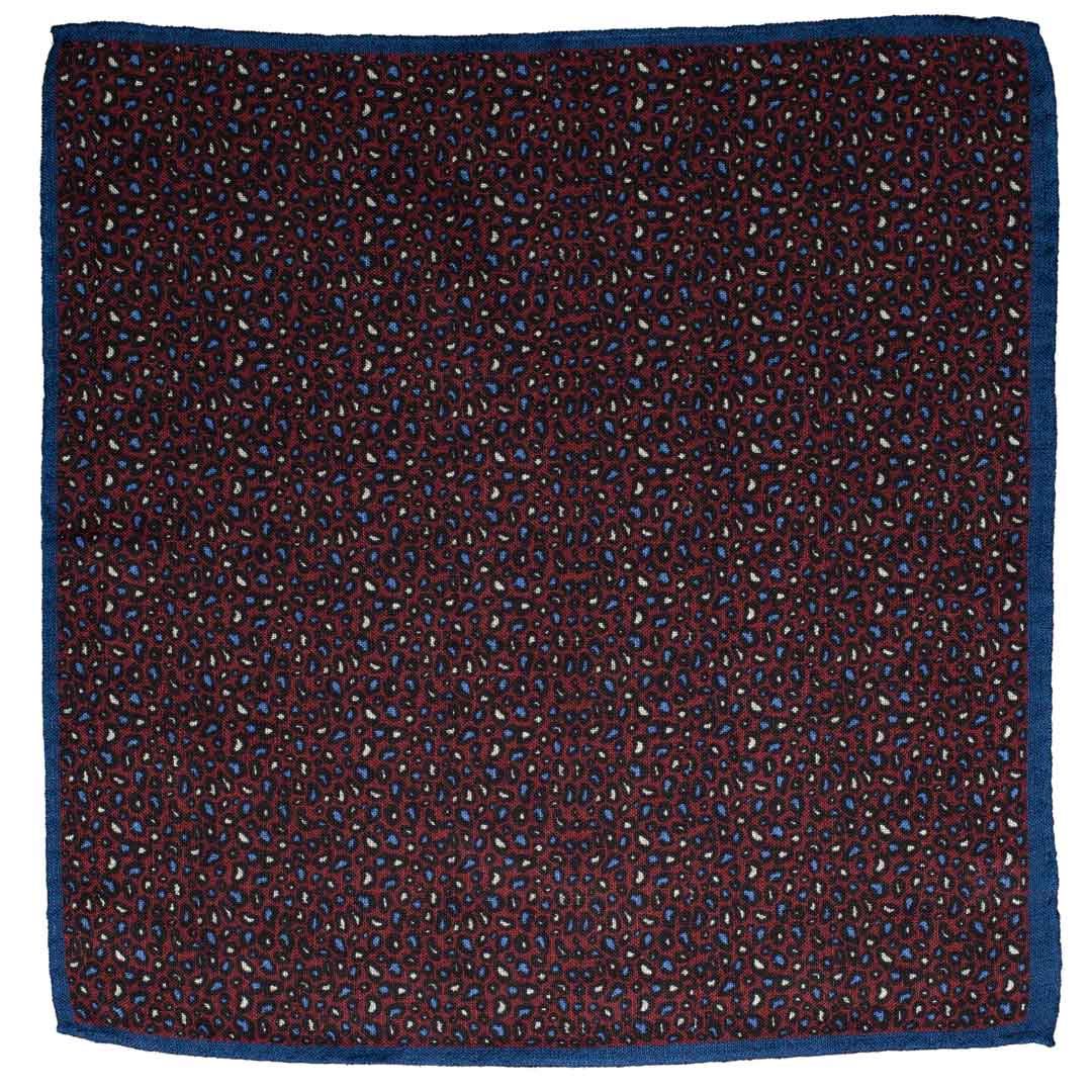 Fazzoletto da Taschino di Lana Bordeaux Blu Navy Fantasia Celeste Bianca Made in Italy graffeo Cravatte