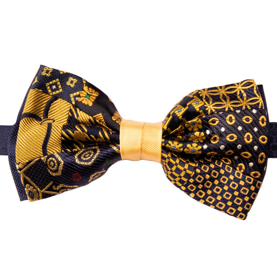 Papillon Uomo Patchwork di Seta Fantasia Multicolor Made in Italy Graffeo Cravatte