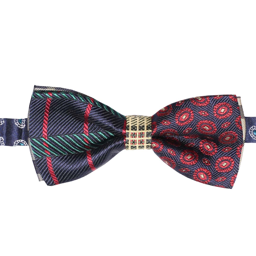 Papillon Uomo Patchwork di Seta Multicolor Made in Italy Graffeo Cravatte