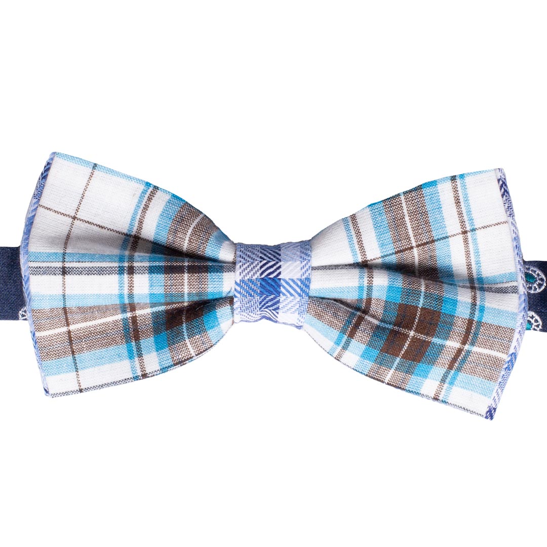 Papillon Uomo di Cotone a Quadri Fantasia Multicolor Made in Italy Graffeo Cravatte