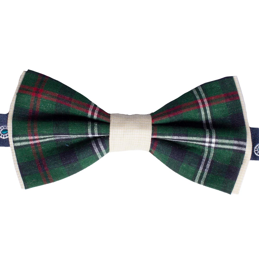 Papillon Uomo di Cotone a Quadri Fantasia Multicolor Made in Italy graffeo Cravatte